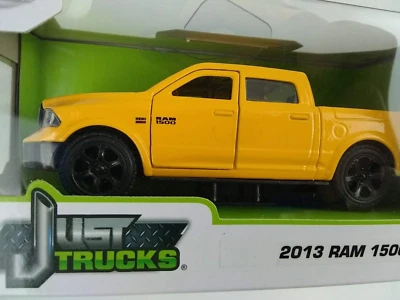 Jada Just Trucks 2013 Dodge Ram 1500 Pickup Diecast Truck Door Opens Yellow 4dr - Image 1 of 4
