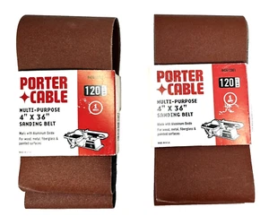Porter Cable B43612001 120 Grit Multi-Purpose Aluminum Oxide 4"x36" Sanding Belt - Picture 1 of 5