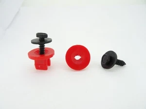 ADATTO PER FORD CARROZZERIA AUTO PARASPRUZZI SOTTOCOPERTA & PIASTRA DI FISSAGGIO VITE ESAGONALE/CLIP in plastica - Foto 1 di 9
