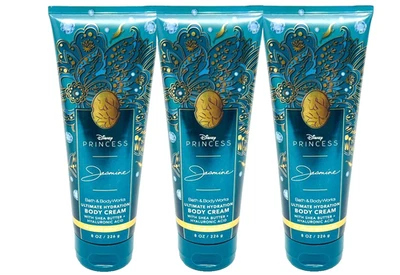 3 BATH & BODY WORKS DISNEY PRINCESS JASMINE ULTIMATE HYDRATION BODY CREAM NEW - Image 1 of 3