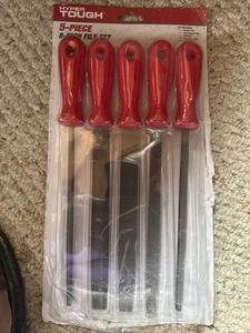 5-Piece High Carbon Steel File Set with Ergonomic Handles - 8-Inch Durability - Picture 1 of 4