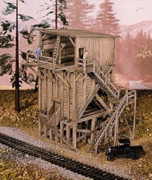 HO Campbell Scale Model Kit 438 Ore Bin - Image 1 of 1
