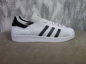 Mens Adidas Superstar Primeknit Trainers Size UK 13.5 White - Picture 1 of 12