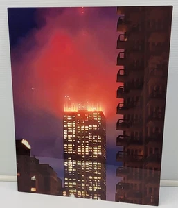 M) Foggy New York City Empire State Building Glossy Metal Picture Print Art - Picture 1 of 4