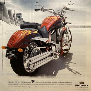 2006 Victory Vegas Jackpot 100 PRINT AD New American Motorcycle Hell Broke Loose - Picture 1 of 4