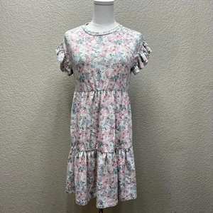 Steve Madden Short Sleeve Dresses Girls Colorful Floral  Classic Stylish Size L - Picture 1 of 11