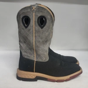 Twisted X 12" Cellstretch Soft Toe Boot Black Mens Size 8EE - Picture 1 of 10