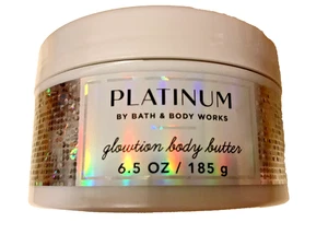 PLATINUM GLOWTION KÖRPERCREME 6,5 OZ Bath Body Works mit Shea Kakao Kokosöl - Bild 1 von 3