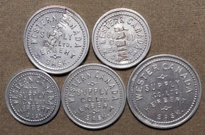 D239 5-Canada: Herbert, Sask., Western Canada Supply Co. Ltd 5c-5c-10c-10c-25c - Picture 1 of 2