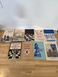 Chess Lot of 9 Books: Compilation of Strategy, Defense, Tactics, and Openings - Picture 1 of 4