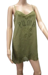 Fenty Puma by Rihanna Damen Nachtwäsche Teddy mit Spitzenbesatz, Olivenzweig, M - Bild 1 von 3