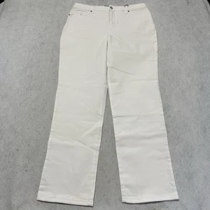NWT Gloria Vanderbilt Womens 14 White Amanda Heritage Fit Tapered Leg Jean *spot - Picture 1 of 7