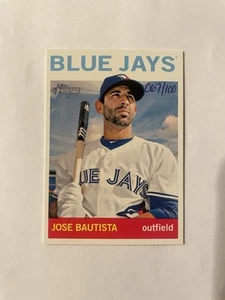 2013 Topps Heritage JOSE BAUTISTA “Mini” /100! Super Rare! Blue Jays! #89 - Bild 1 von 2