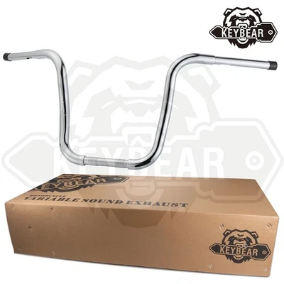 Monkey Bar Ape Hangers Handlebar for Harley Davidson Fat Boy Heritage silvery - Image 1 of 4