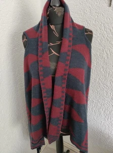 Poncho Esprit Weinrot-Antrazith Gr. M-L - Bild 1 von 18