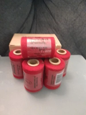 Purr-fect Punch Embroidery/Craft Thread Acrylic Yarn Lot 6 Holiday Red #62058 - Image 1 of 4