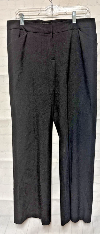 Tahari Arthur S Levine Lined Pants Slacks Trouser Black Career Business Size 10 - Image 1 of 4