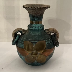Vintage Mexican Terracotta Pottery For Burning Incense 6” - Picture 1 of 9