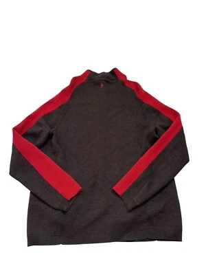 SmartWool Men's L Full Zip 100% Merino Wool Cardigan Sweater Pockets Brown Flaw - Image 1 of 4