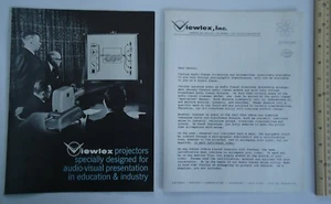 Viewlex Projectors Slide Filmstrip 1966 Booklet Advertising Industrial Education - Picture 1 of 2