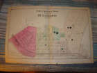 1873 HUNTINGDON CITY PENNSYLVANIA ANTIQUE HANDCLR MAP N