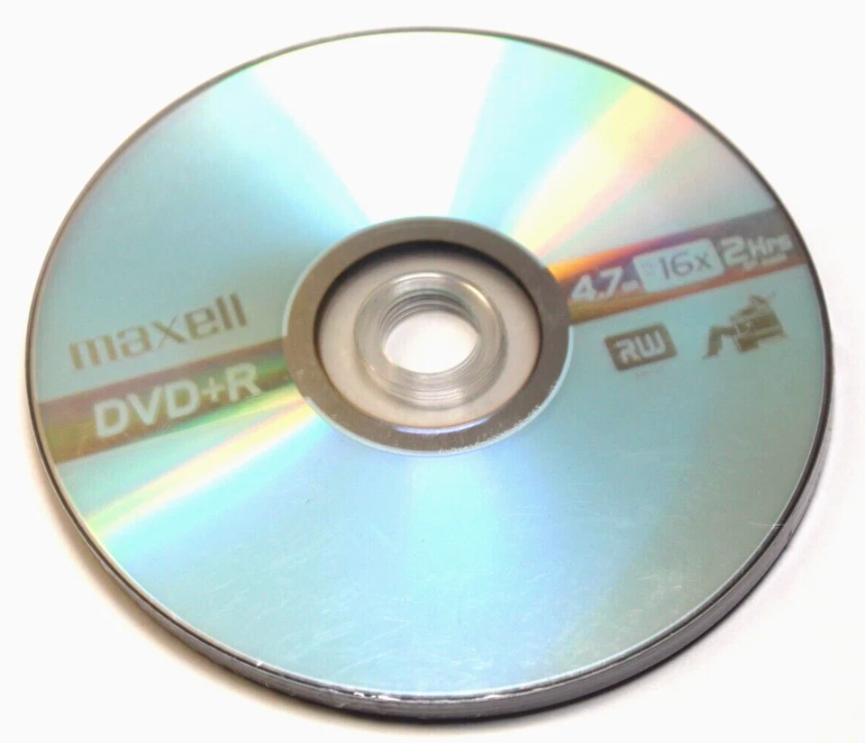 5-Pack Maxell DVD+R 4.7GB 16x 2 Hrs Discs - Image 1 of 1