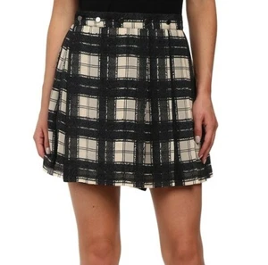 Diesel 243272 Womens O-Ned Lightweight Casual Pleated Skirt Silver/Grey Size 24 - Picture 1 of 4