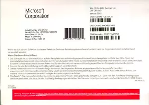 Microsoft Windows 11 Pro DVD Paket 64Bit Deutsch 24H2 - Original versiegelt, NEU - Bild 1 von 2