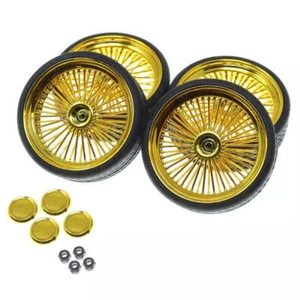 Redcat Racing 19793 Gold 26 1:10 Wire Wheel & Tire Set (4) - Picture 1 of 1
