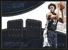 2016-17 Immaculate Collection Dual Materials #5 Deyonta Davis Jersey /99