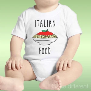 Unisex Baby Body Spaghetti Italian Food Gift Idea - Picture 1 of 1