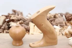 Handgefertigte Kirsch Stanley Flugzeugtasche & Knauf für Nr. 5, 605 und höher mit niedrigem Knopf - Bild 1 von 1