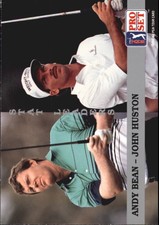 1992 Pro Set Golf Card #180 A.Bean/J.Huston SL