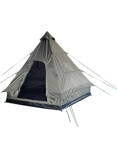 4-Mann Pyramidenzelt Tipi oliv, Camping, Outdoor, Zelten -NEU- - Bild 1 von 1