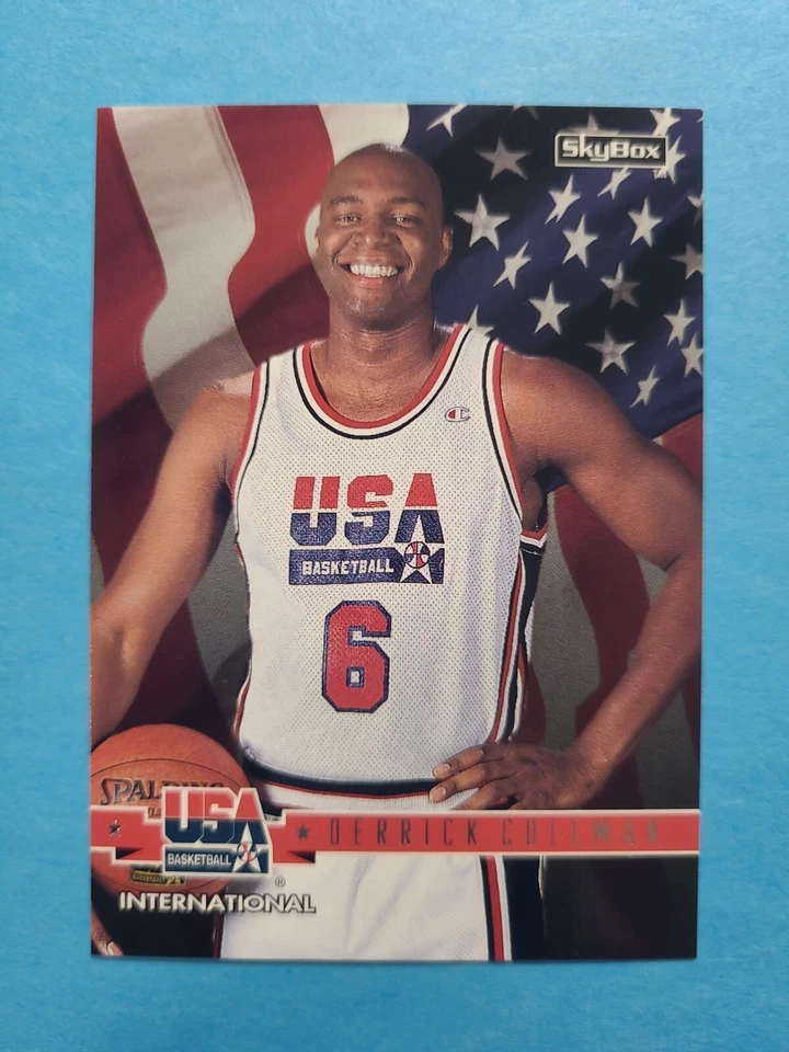DERRICK COLEMAN 1994 SKYBOX TEAM USA BASKETBALL CARD # 37 F7284 - Image 1 of 1