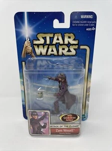 "Figura de acción Hasbro 2002 Star Wars Attack of the Clones #18 Zam Wesell 3,75""" - Imagen 1 de 7