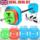 20KG-30KG Pump Barbell Weight Plates Set Strength Training Home Gym Training UK