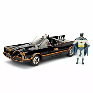 NEW Jada Toys 98259 Batman Classic 1966 TV BATMOBILE 1:24 Scale Vehicle & Figure - Picture 1 of 3