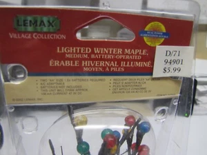 Lemax 24784 2002 Acero invernale illuminato, medio, ritirato, custodia originale - Foto 1 di 5