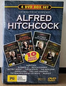 ALFRED HITCHCOCK The Master Of Suspense FLASHBACK Ent. AUS 4DVD's box SEALED - Picture 1 of 4