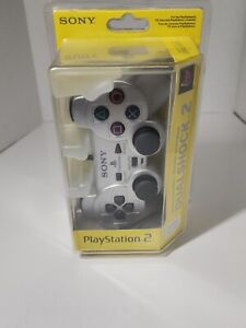 Sony Playstation 2 PS2 | Dualshock 2 Satin Silver Controller Official | READ DSC