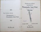 Bicycle Pneumatic Seat Post 1897 Advertising Booklet Brochure Catalog, Thomsons