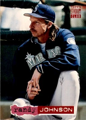 1994 Topps Stadium Club Randy Johnson Seattle Mariners #438 MLB Baseball Card - Image 1 of 2