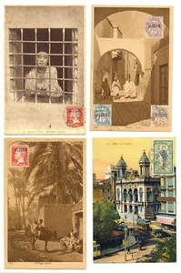 ALGERIE ALGERIA 1925 ca... 4 x PPC SPEDITE --F/VF - @1 - Foto 1 di 2