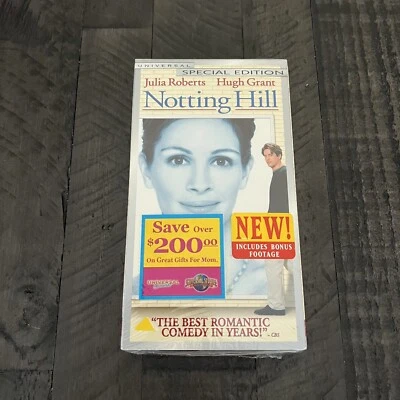 NOTTING HILL 2000 VHS Tape New factory sealed Watermarks Special Edition Roberts - Image 1 of 4