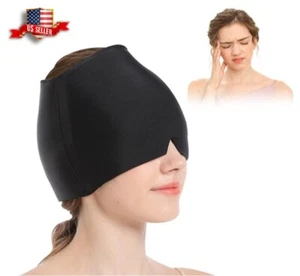 Migraine Relief Cap Migraine Headache Relief Wrap Ice Relief Cap Hat Hot & Cold - Picture 1 of 10