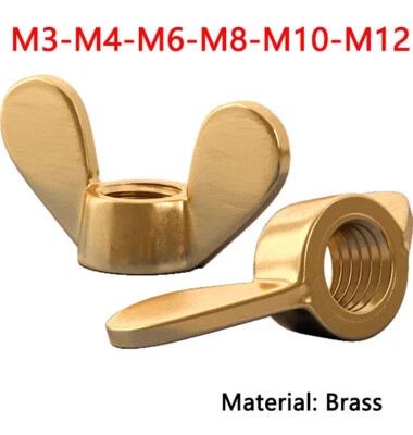 Flügelmuttern Messing M3 M4 M5 M6 M8 M10 M12 M14 M16 Flügelmutter Mutter - Bild 1 von 4