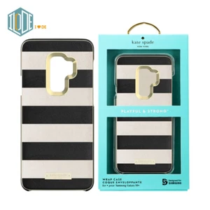 Original Samsung Official Kate Spade Black White Stripe Case for S9+ (G965) - Picture 1 of 8