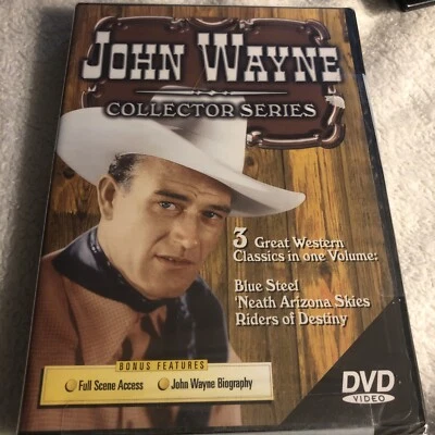 John Wayne Collectors Series DVD Blue Steel, Neath Arizona Skies, Riders Destiny - Image 1 of 3