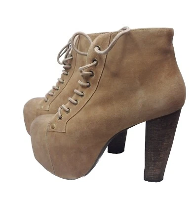 S Jeffrey Campbell LITA 5,5 M Zapatos de Plataforma con Cordones Tacón Funky Habana Foto 1 de 4